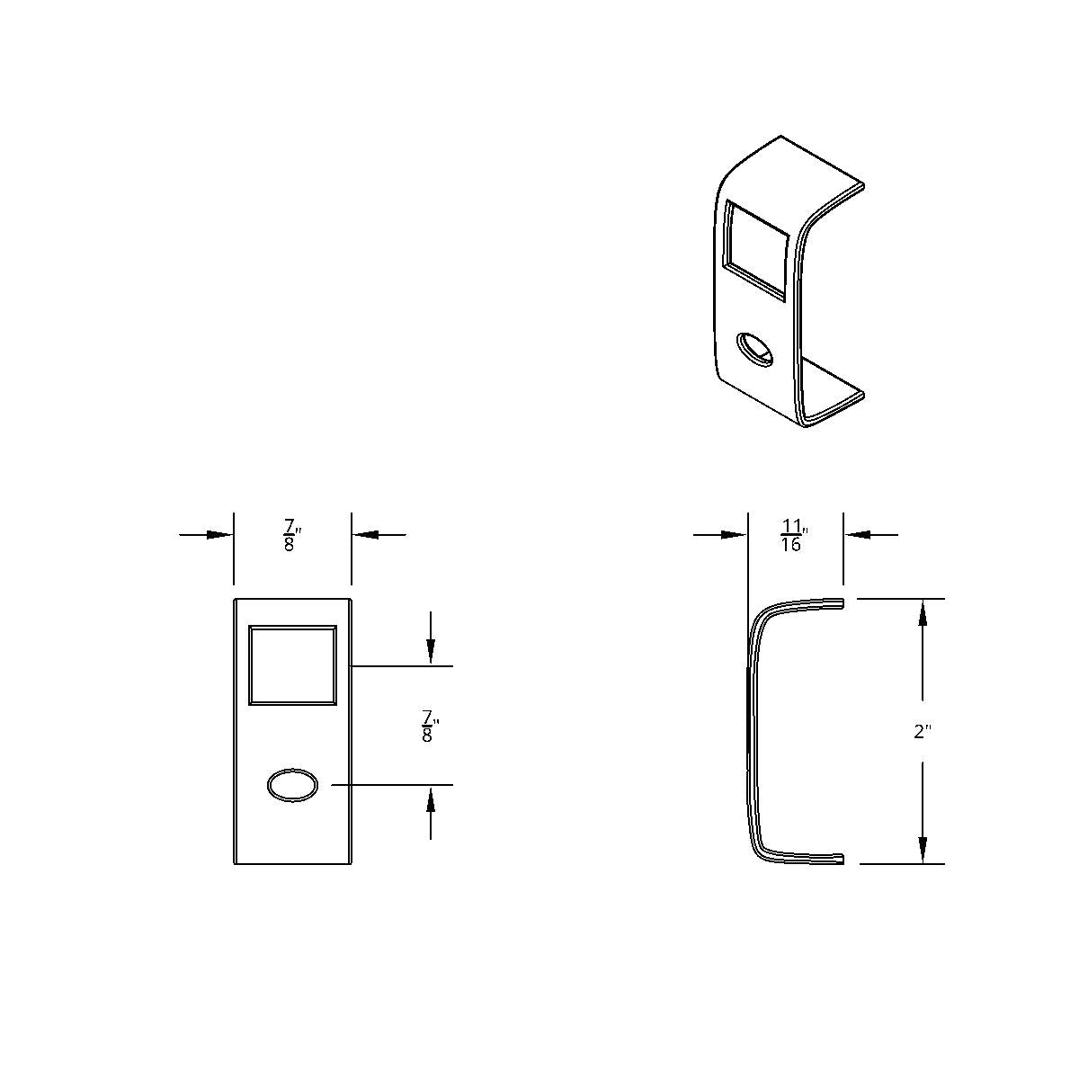 Chrome Rocker Switch Cover For Peterbilt 579 (2013-2019) & 567 (2014-2018)- 2 Openings (Card of 3)