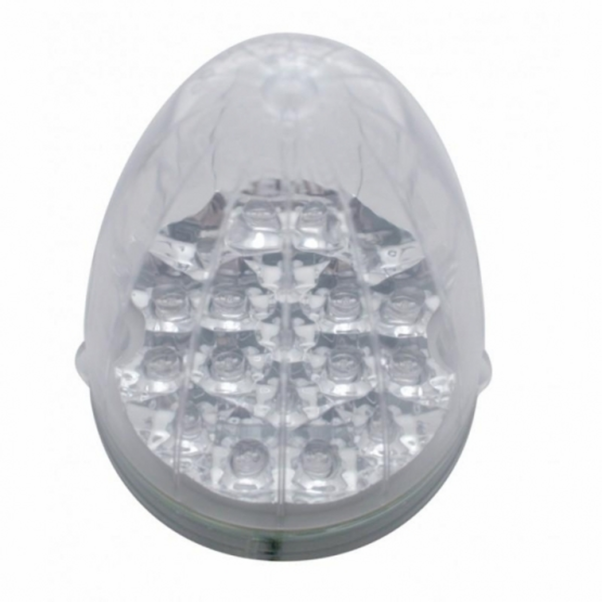 Fog Light Cover With 19 LED Reflector Light For 2007-2017 KW T660 (Passenger) - Amber LED/ Clear Lens