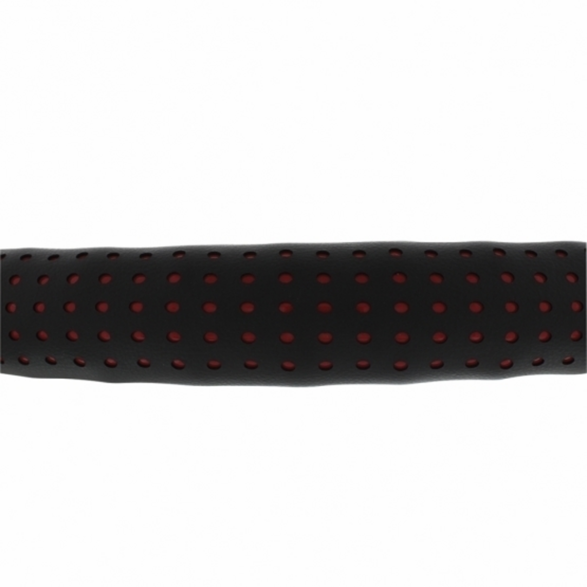 18" Perforated Leather Steering Wheel Cover - Red
