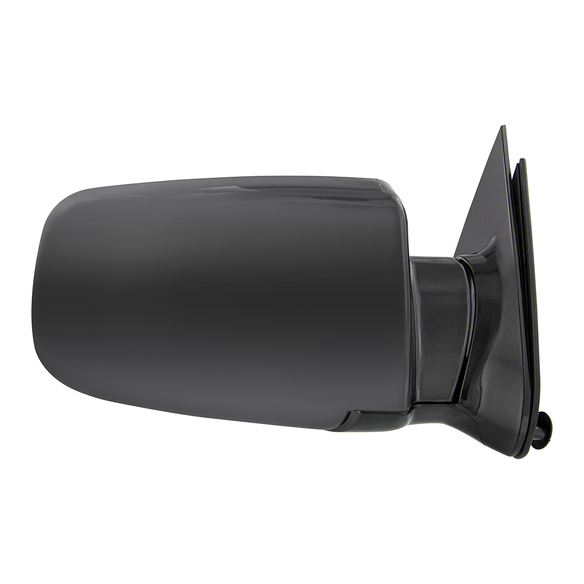 Black Door Mirror For 1988-2000 Chevy & GMC Truck - R/H (Manual, Foldable)