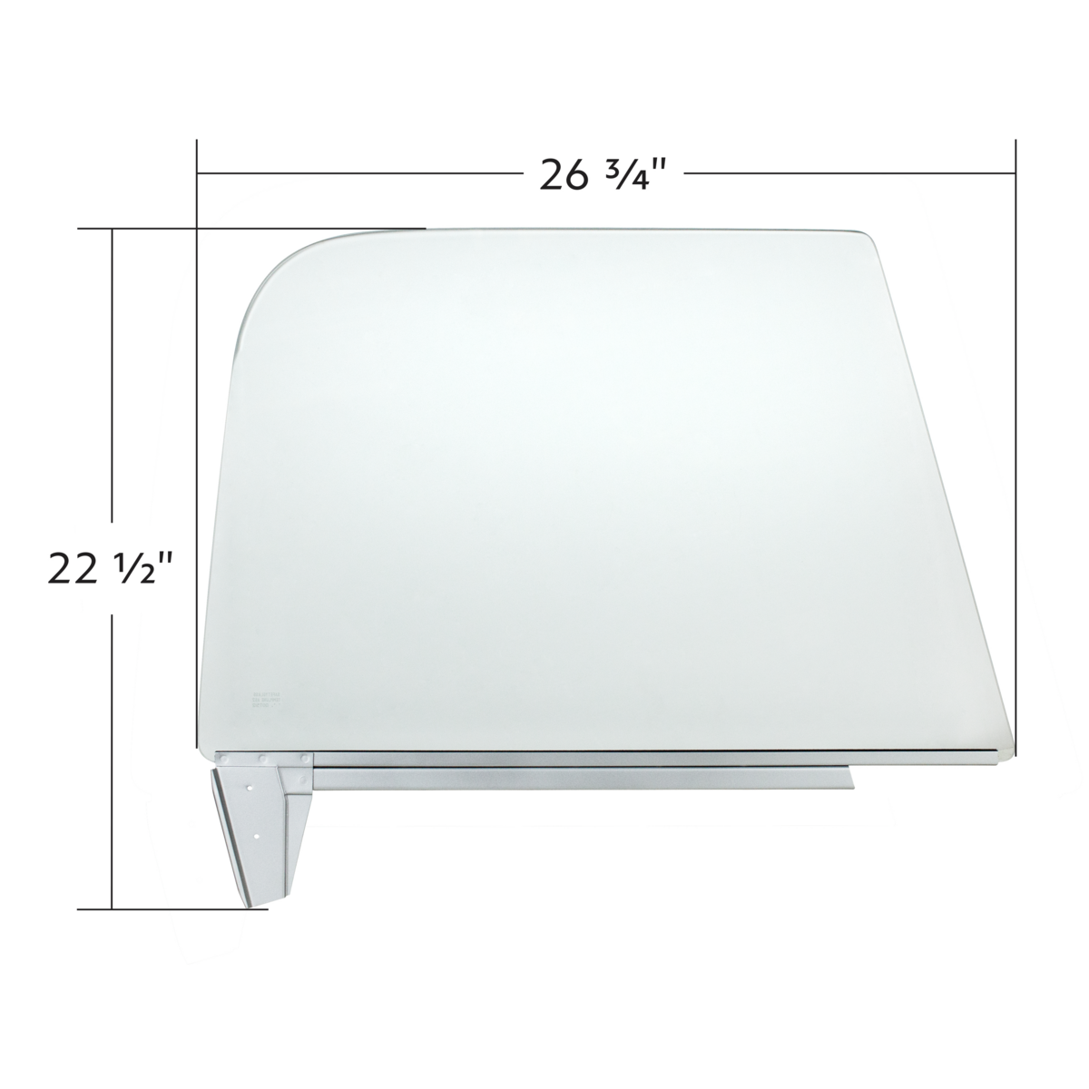 Clear Door Glass With Metal Channel For 1967-1972 Chevrolet & GMC Truck-R/H