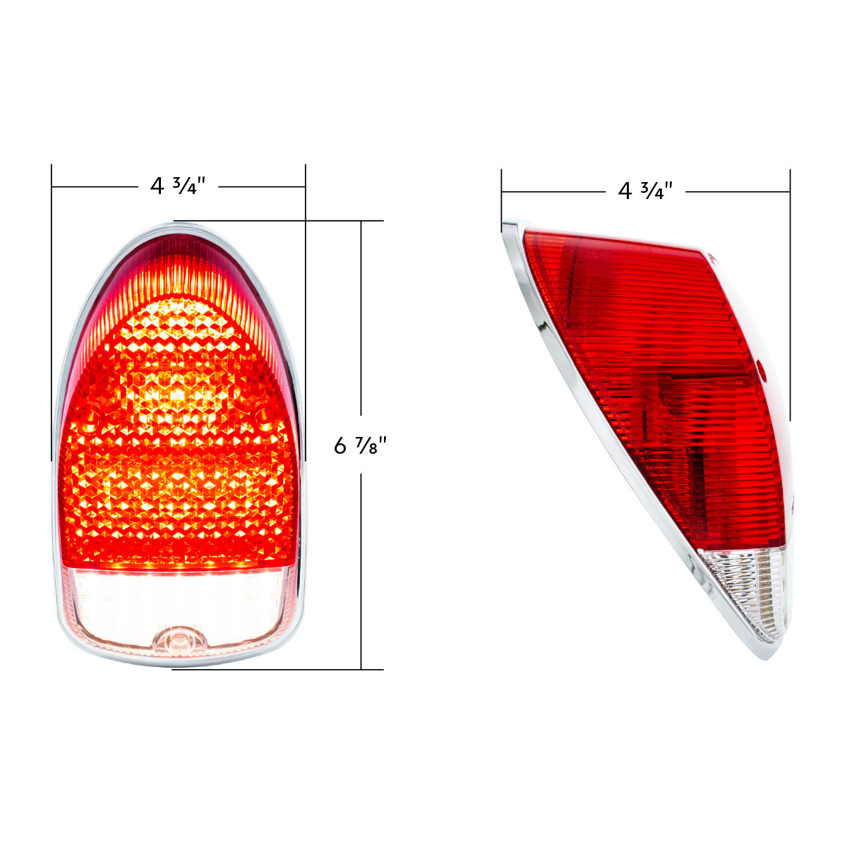 46 LED Tail Light With 20 LED Back-Up Light For 1968-1970 Volkswagen Beetle