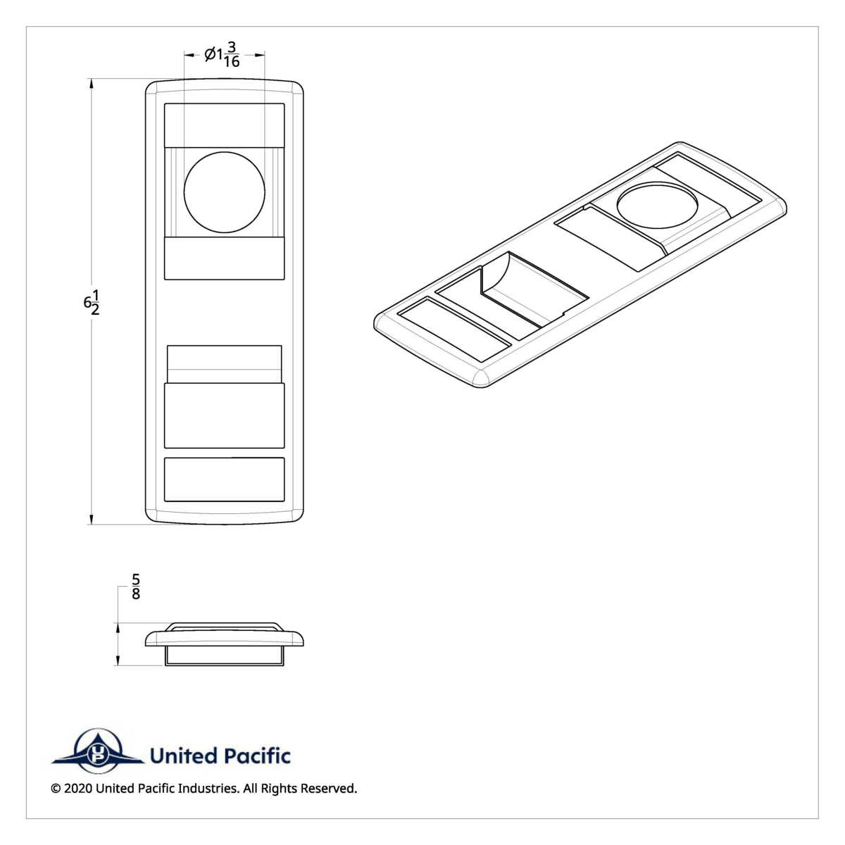 Chrome Door Switch Cover With Power Windows/Mirrors/Door Locks For 2018-2026 Freightliner Cascadia - Driver