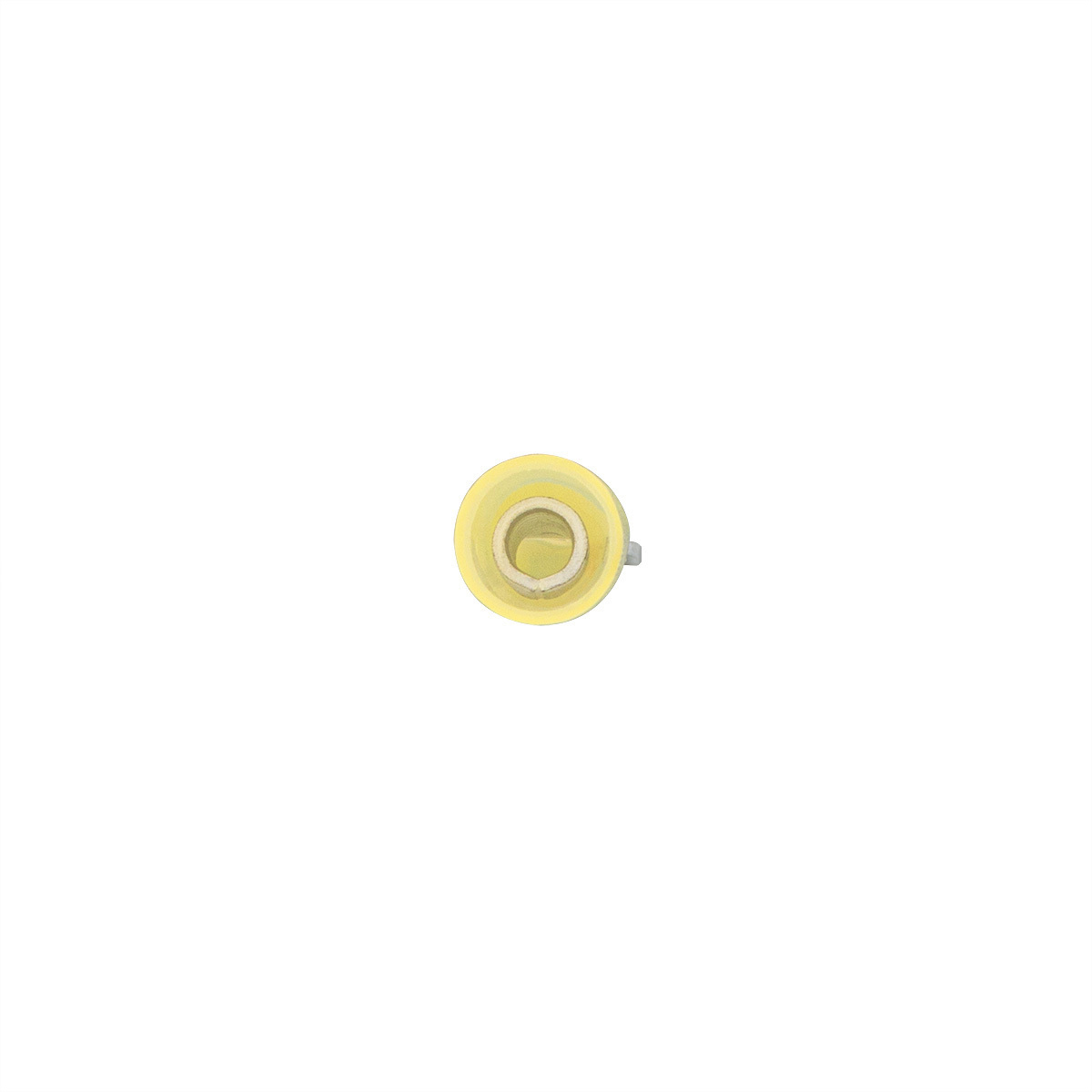 12-10 AWG #10 Stud CS Heat Shrink Spade Terminal - Yellow (10-Pack)