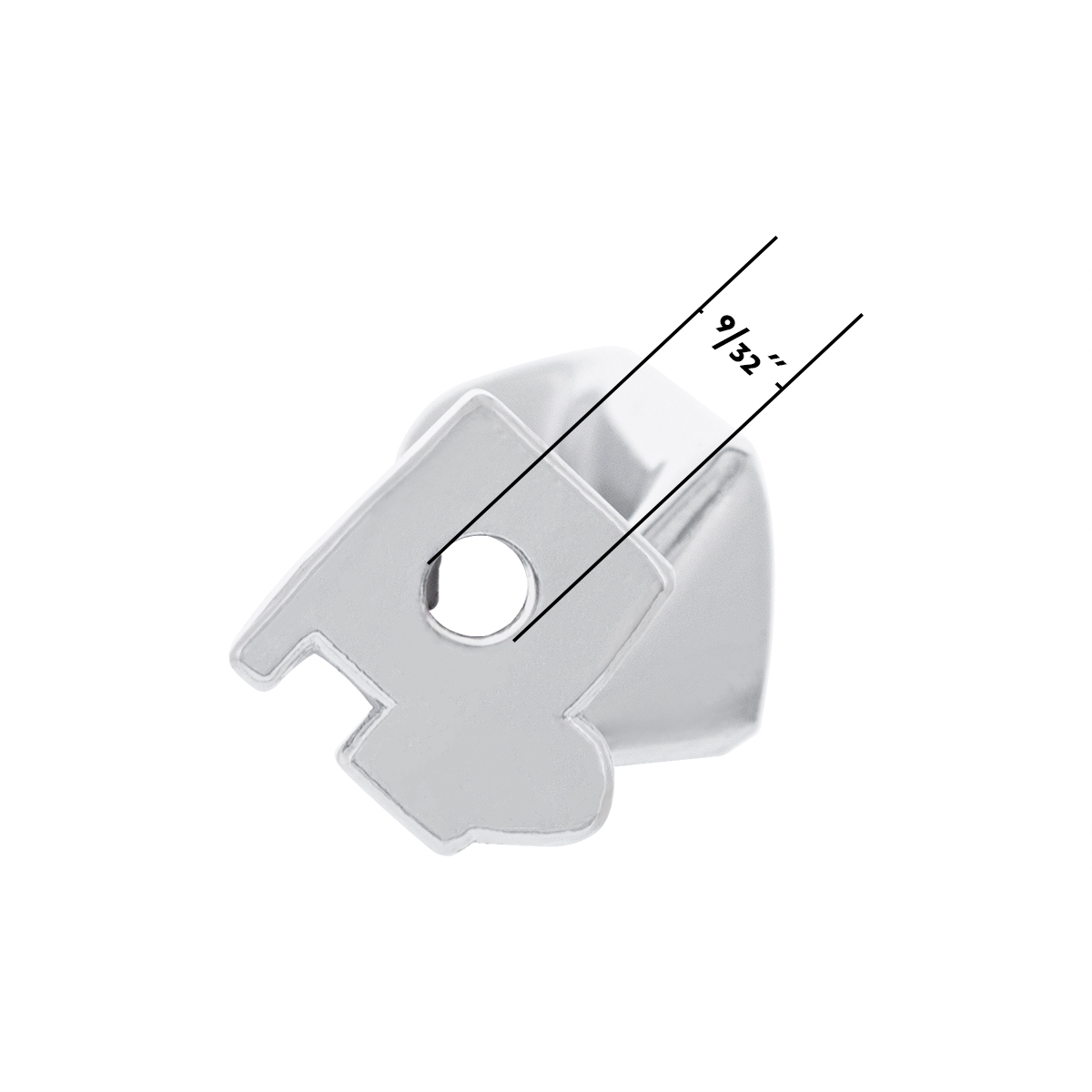 Chrome Die-Cast Interior Door Handle For 1980-86 Ford Bronco & Truck - L/H