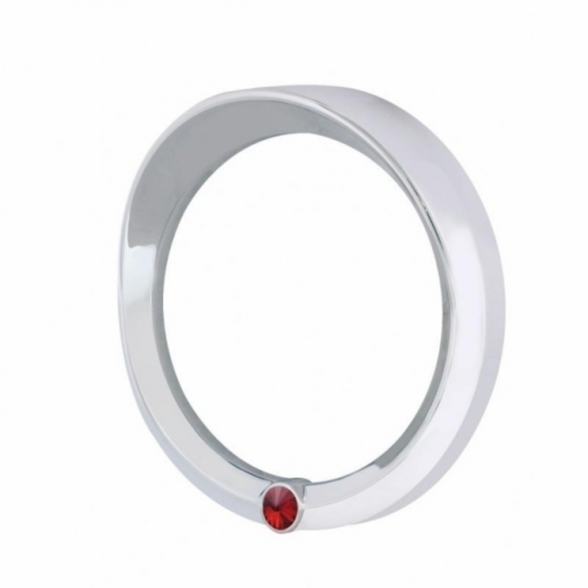 Signature Series Speed/Tachometer Gauge Cover With Visor For 2006+ Peterbilt -Red Crystal