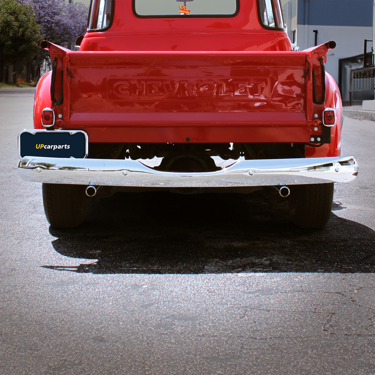 Chrome Bumper For 1954-55 Chevy & GMC Truck, Rear