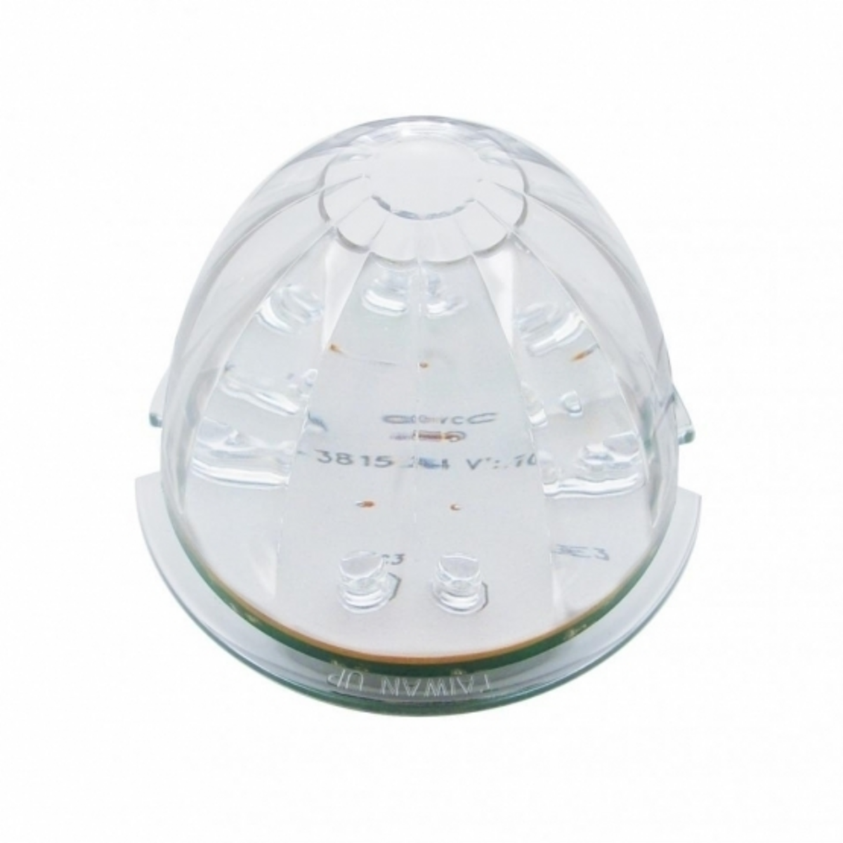 Fog Light Cover With 17 LED Watermelon Light For 2007-17 KW T660- Passenger -Amber LED/ Clear Lens