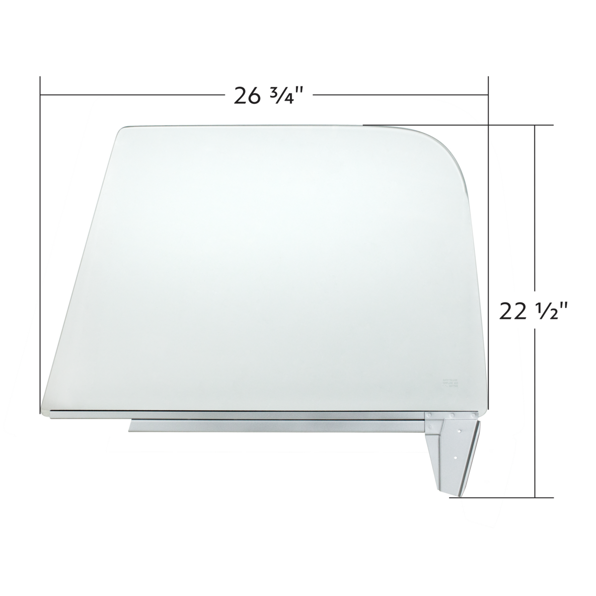 Clear Door Glass With Metal Channel For 1967-1972 Chevrolet & GMC Truck-L/H