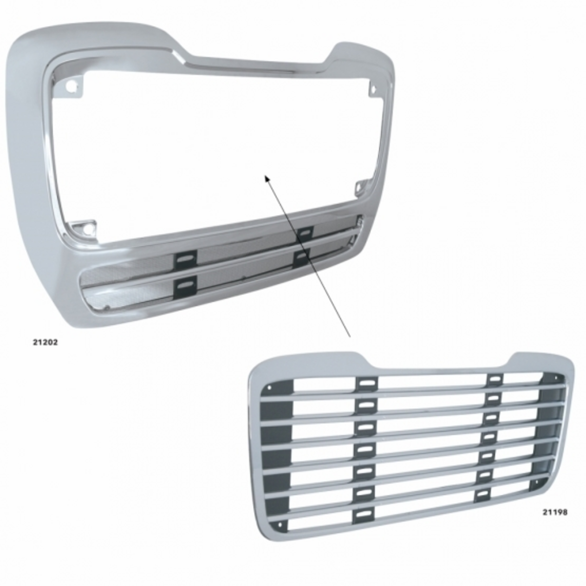 Freightliner M2 112 Chrome Grille Surround