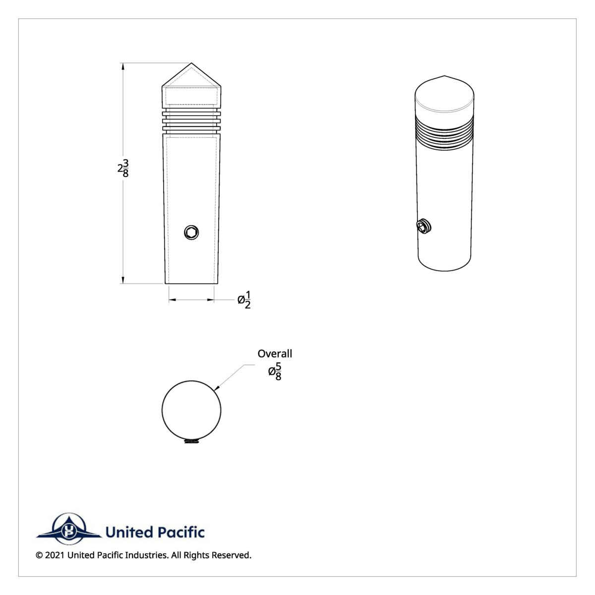 Chrome Toggle Switch Extension - Pointed (2-Pack)