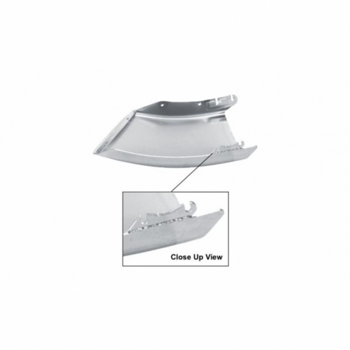 24.8" Chrome Bumper End For Freightliner M2 - Passenger