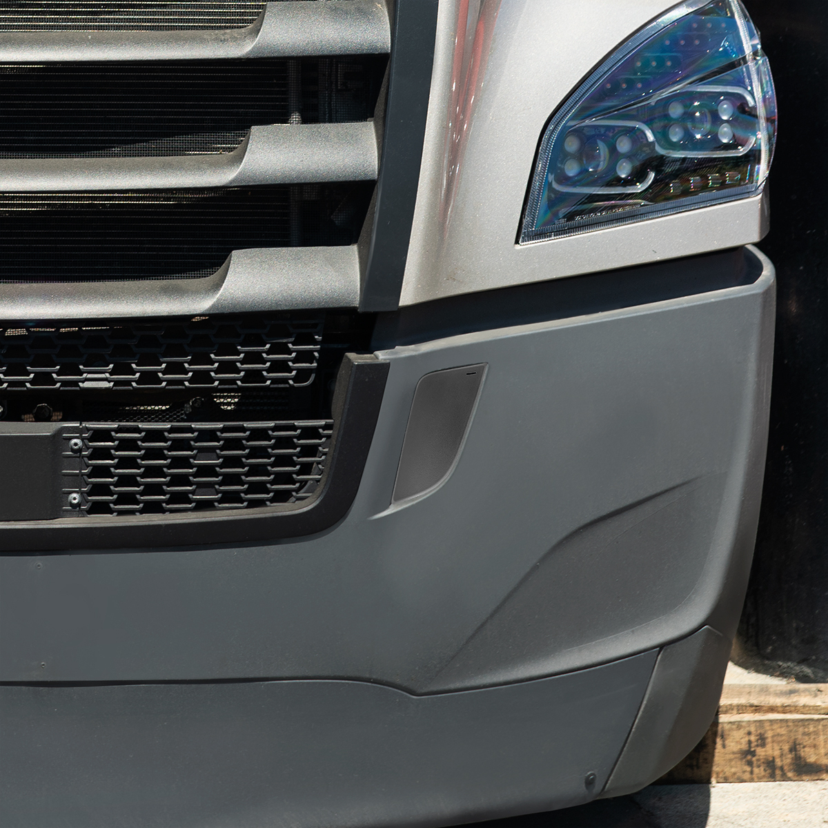 Black Tow Hook Access Cover For 2018-2024 Freightliner Cascadia - Driver