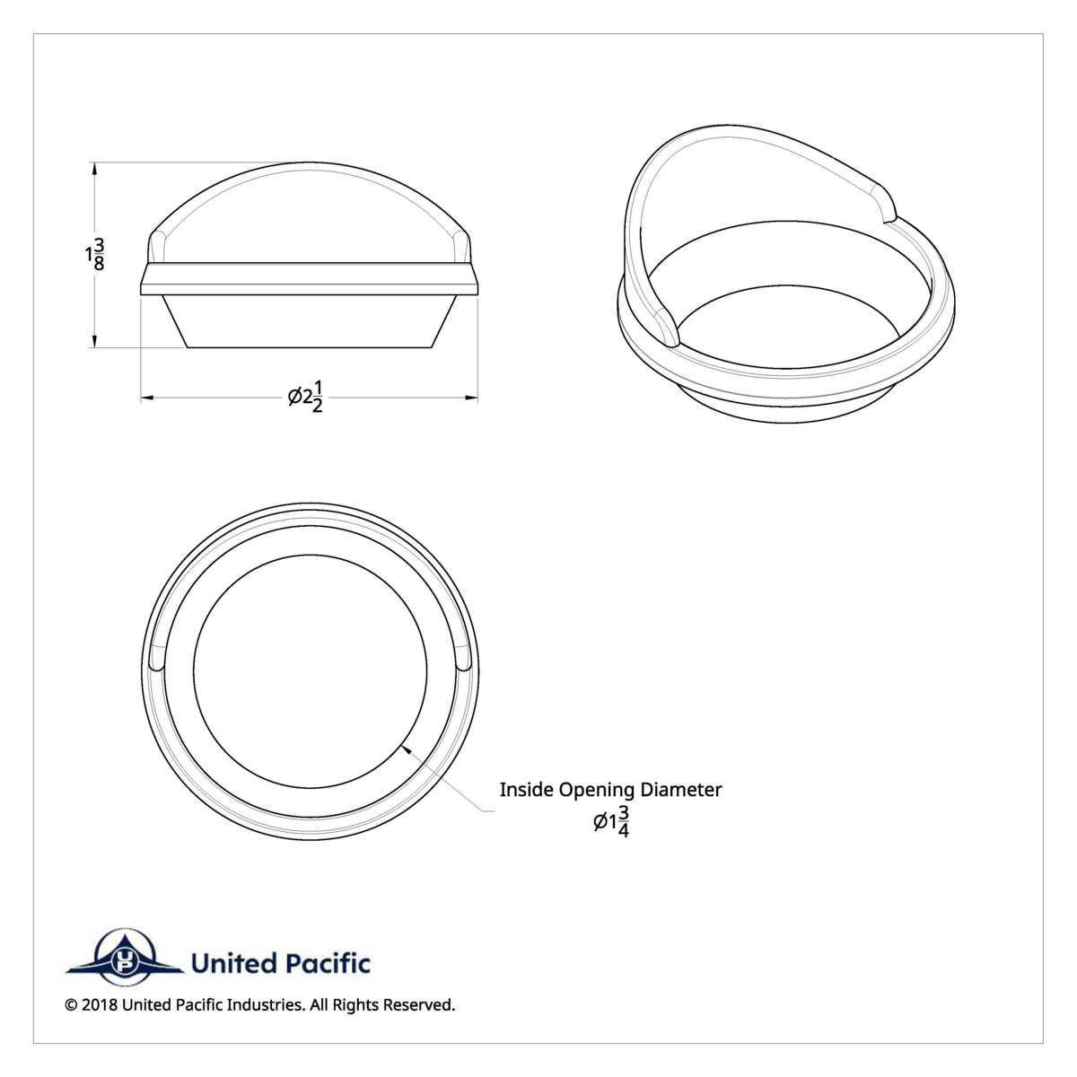 Small Gauge Cover With Visor For 2006+ Kenworth
