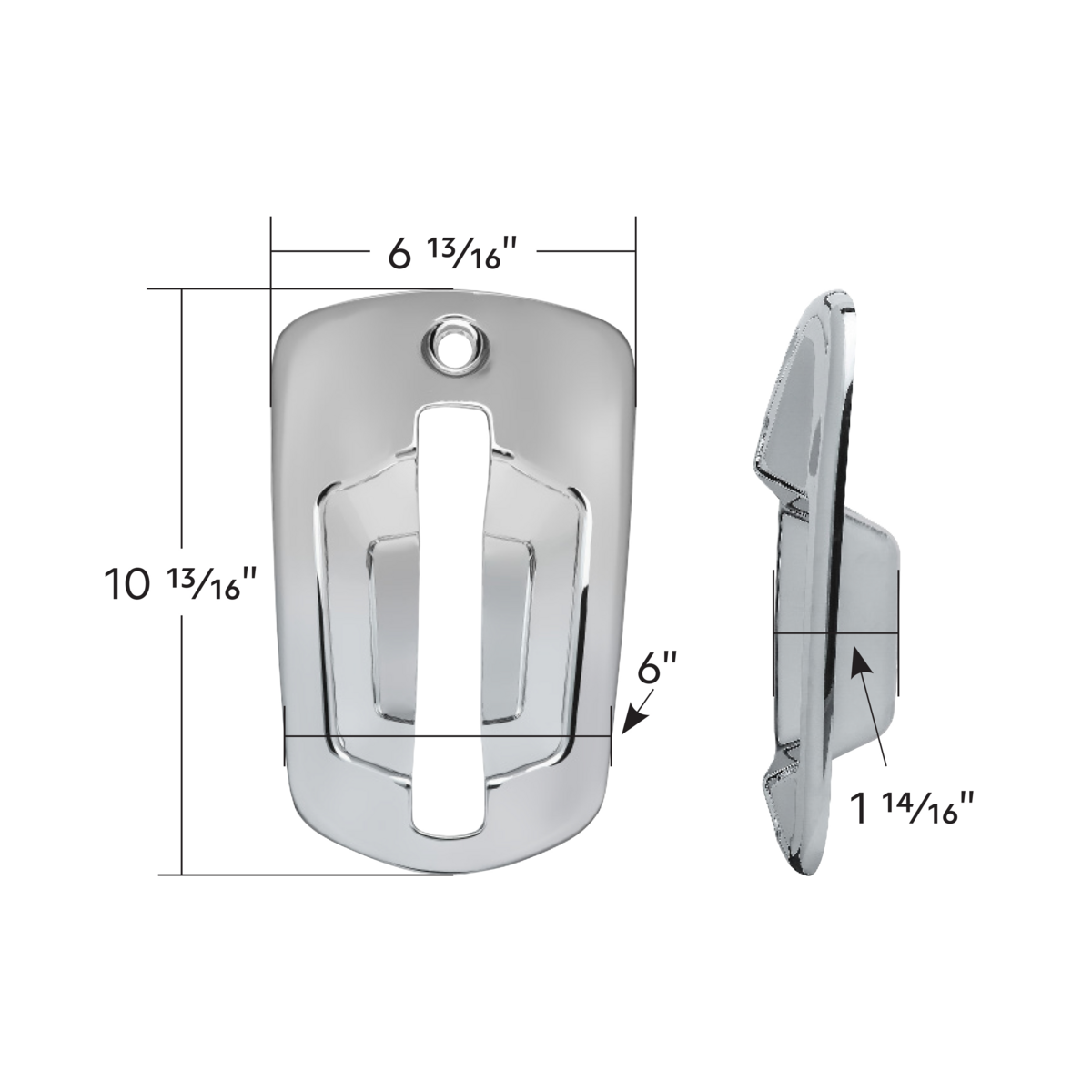 Chrome Door Handle Cover (2pcs) For 2018-2026 Freightliner Cascadia - Driver and Passenger