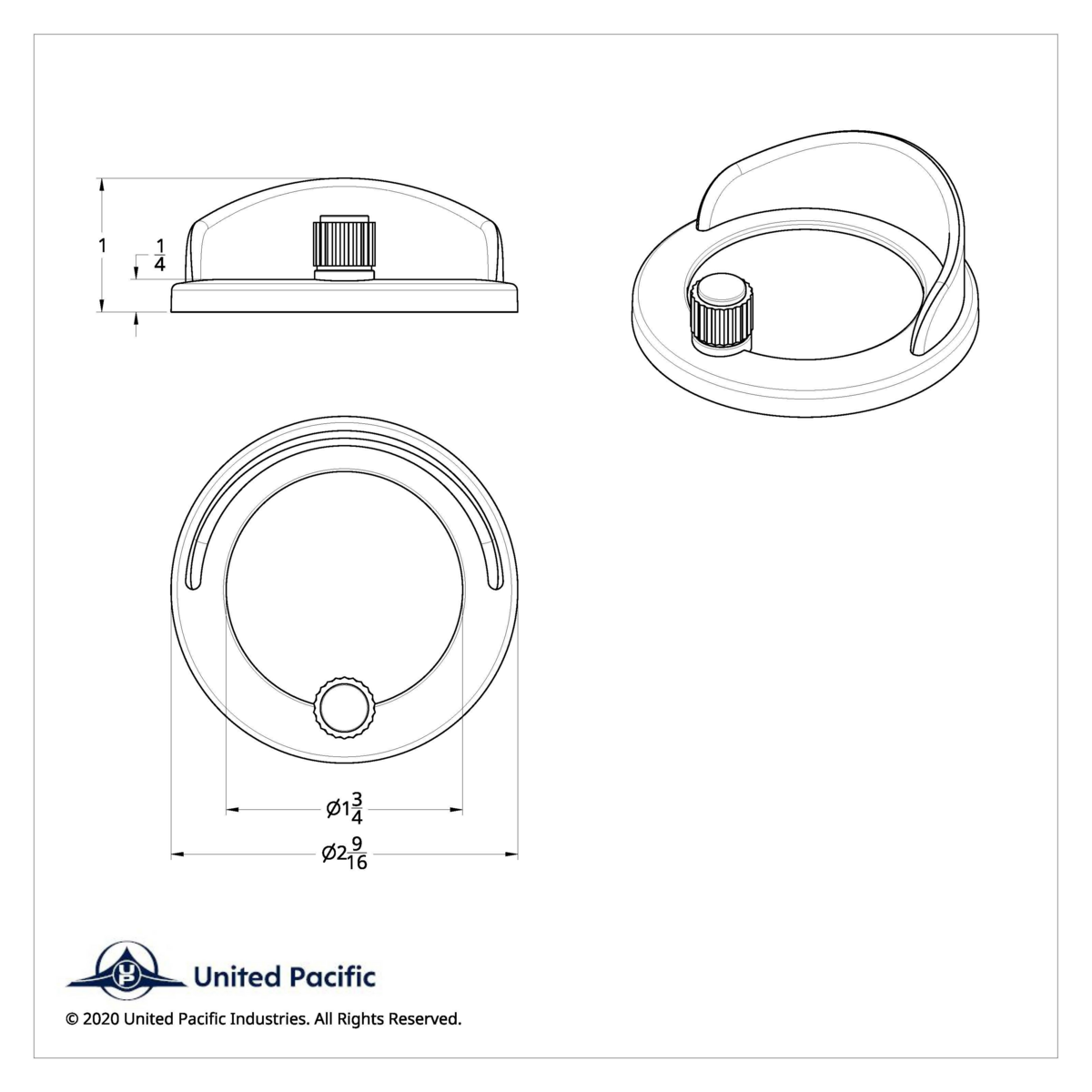 Clock Bezel With Visor For Freightliner - Plain