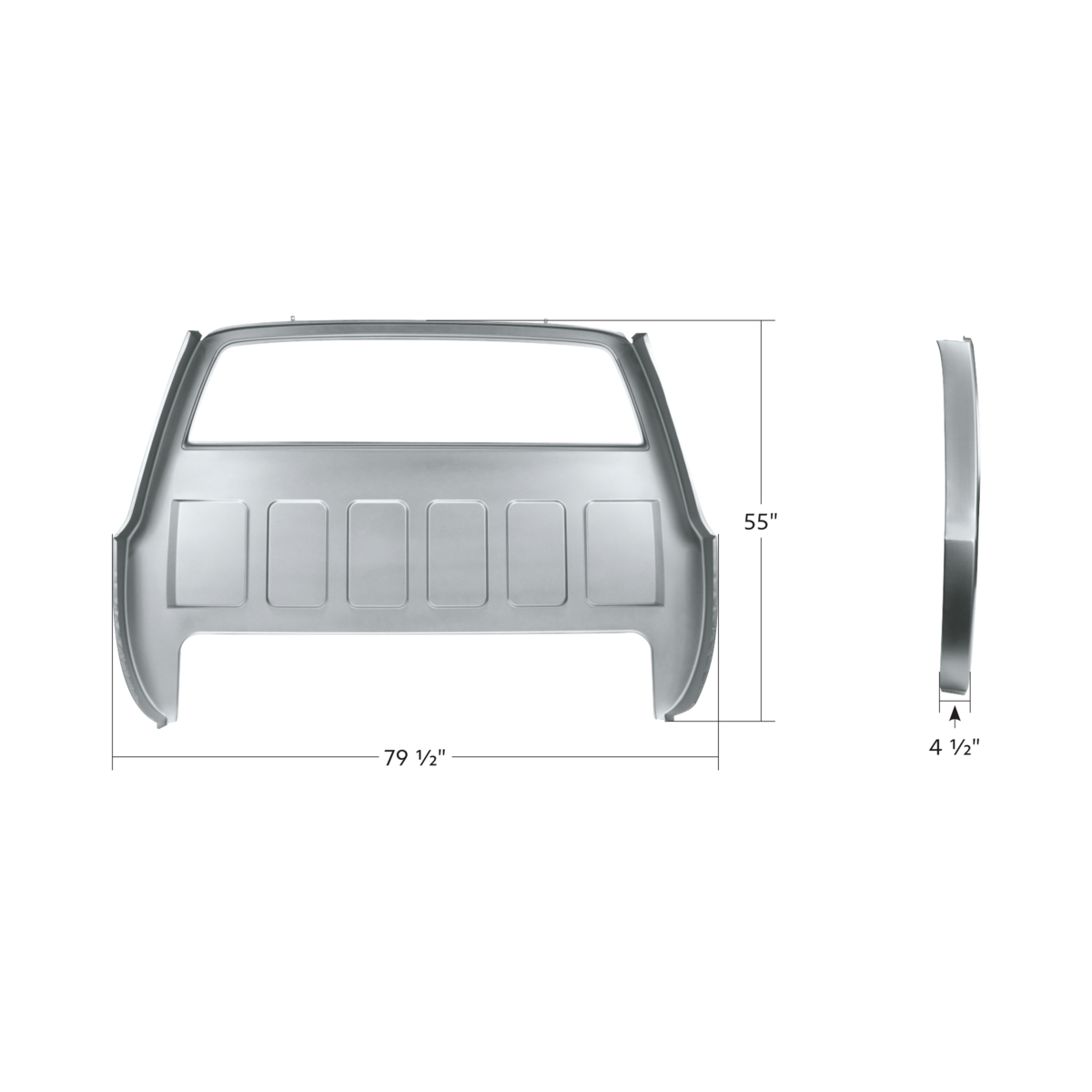 Full Cab Back Panel For 1973-1991 Chevrolet & GMC Truck