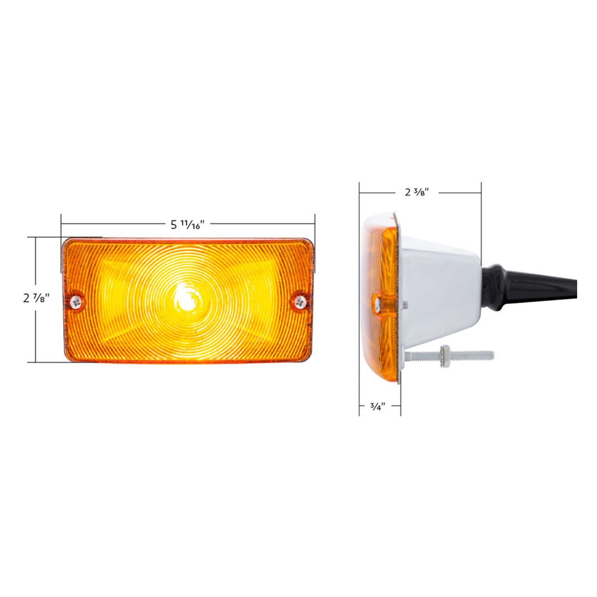 Parking Light For 1969-1977 Ford Bronco & Truck (1959-64)-Amber Lens