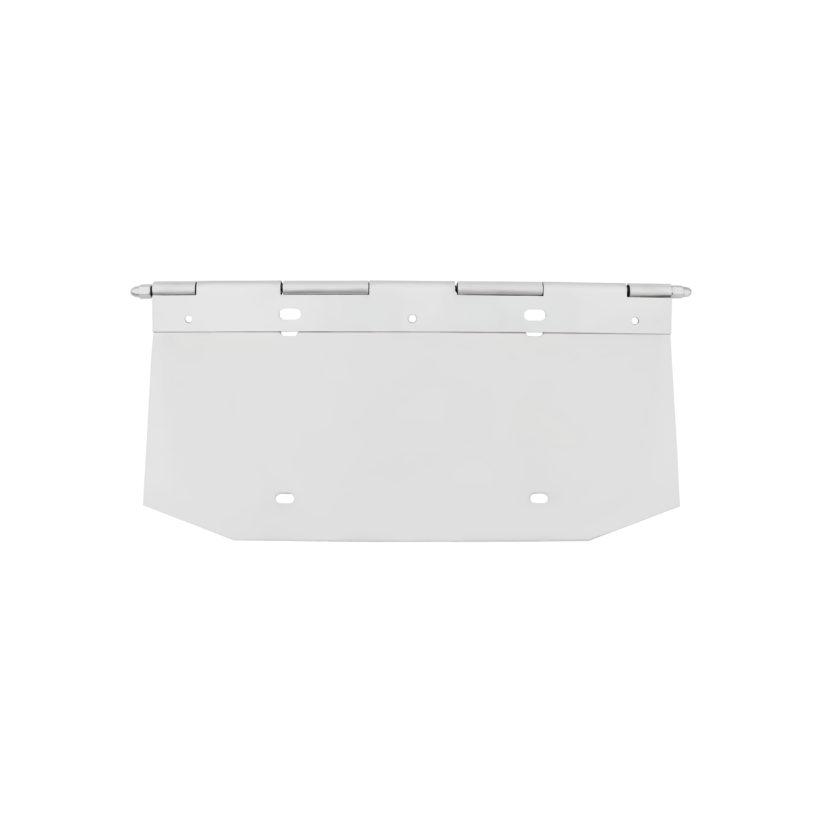 Chrome 1 License Plate Angled Holder With Hinge