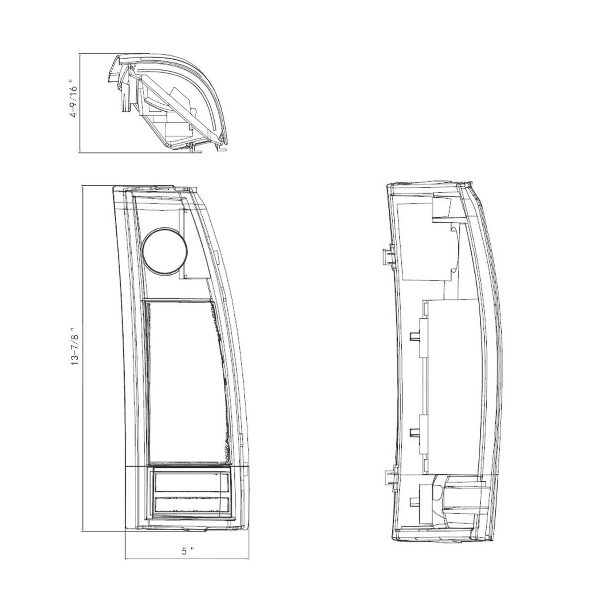 24 LED Tail Light With 6 LED Backup Light Assembly For 1988-2000 Chevrolet & GMC Truck (Pair)