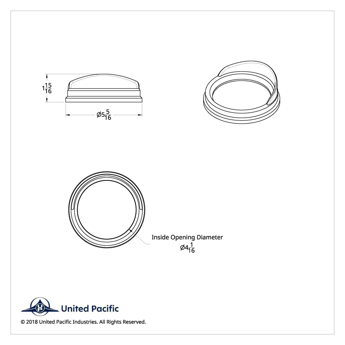 Speed/Tachometer Gauge Cover With Visor For Kenworth - Classic Design