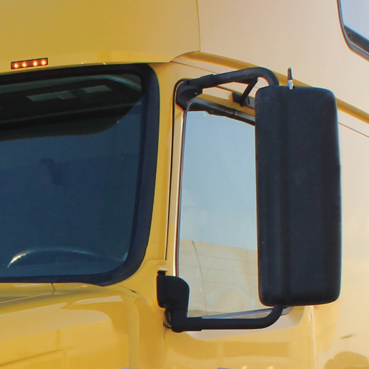 Black Heated Mirror Assembly For 2004-2012 Volvo VNL - Driver