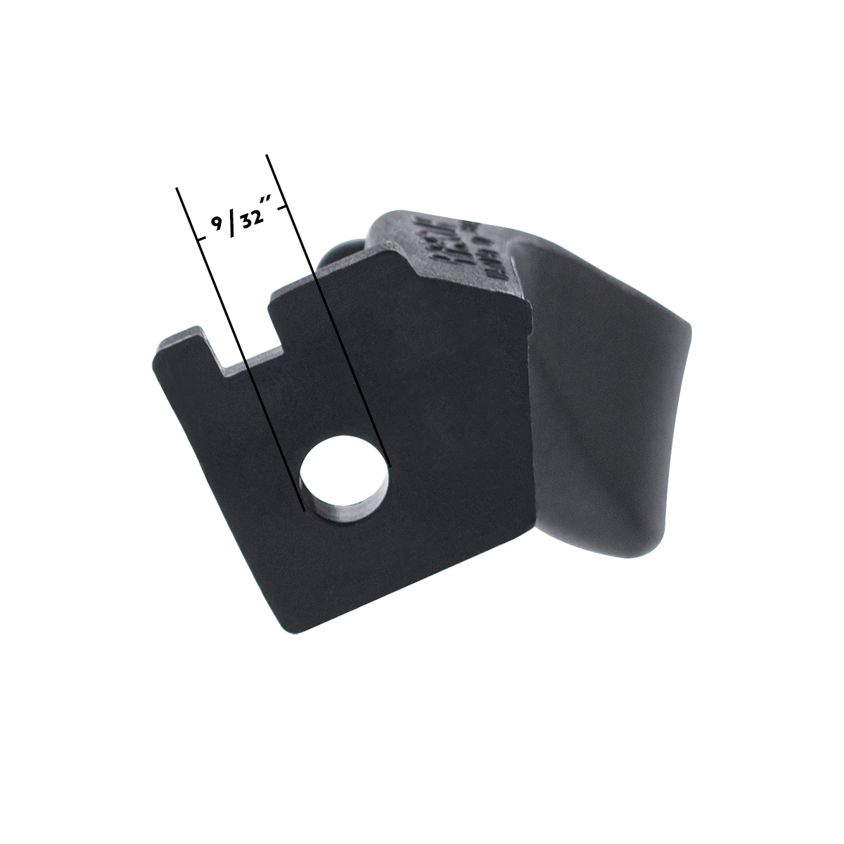 Black Plastic Interior Door Handle For 1987-96 Ford Bronco & Truck - R/H