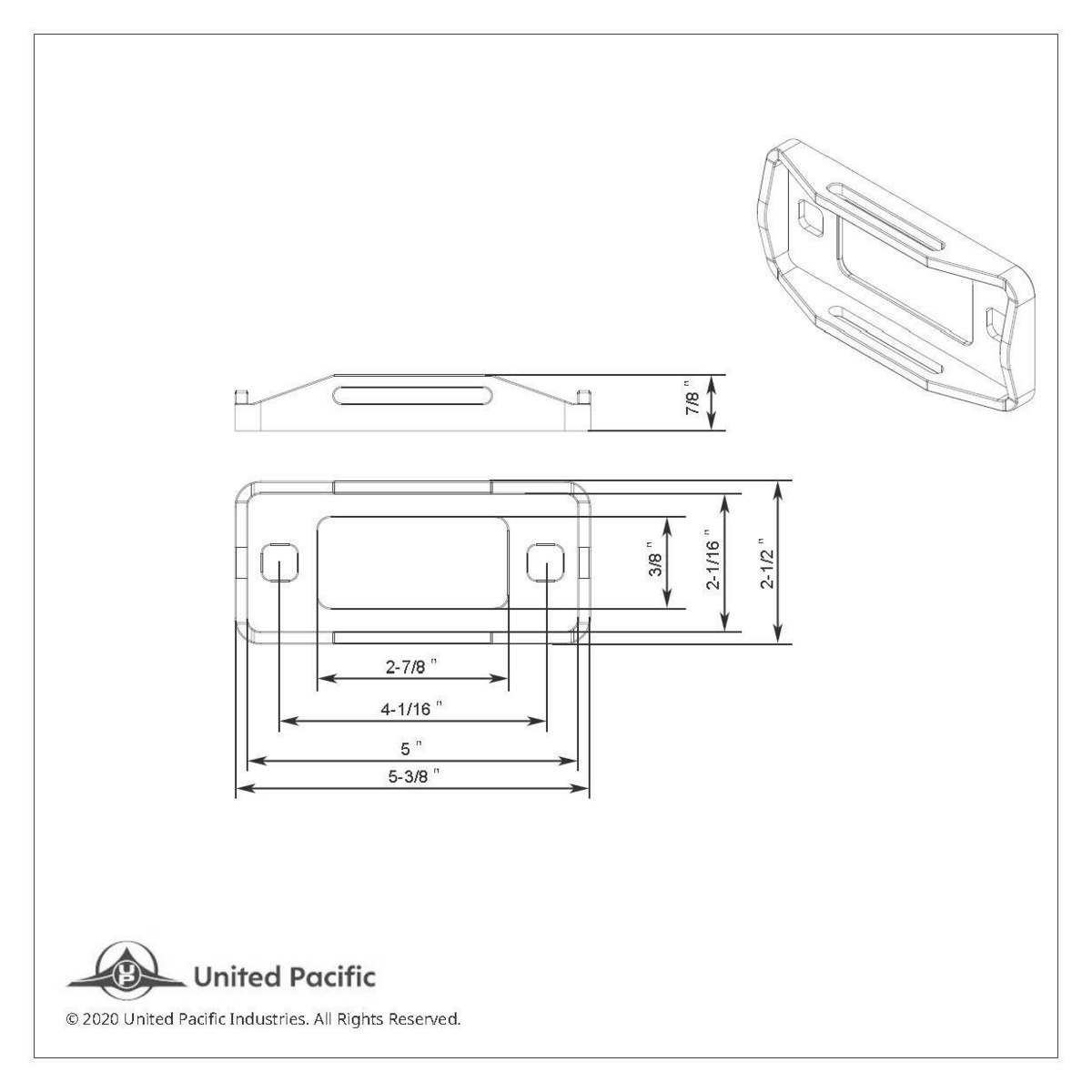 Black Anodized Billet Aluminum Side Marker Bezel With Raised Side Protection For 1970-77 Ford Bronco
