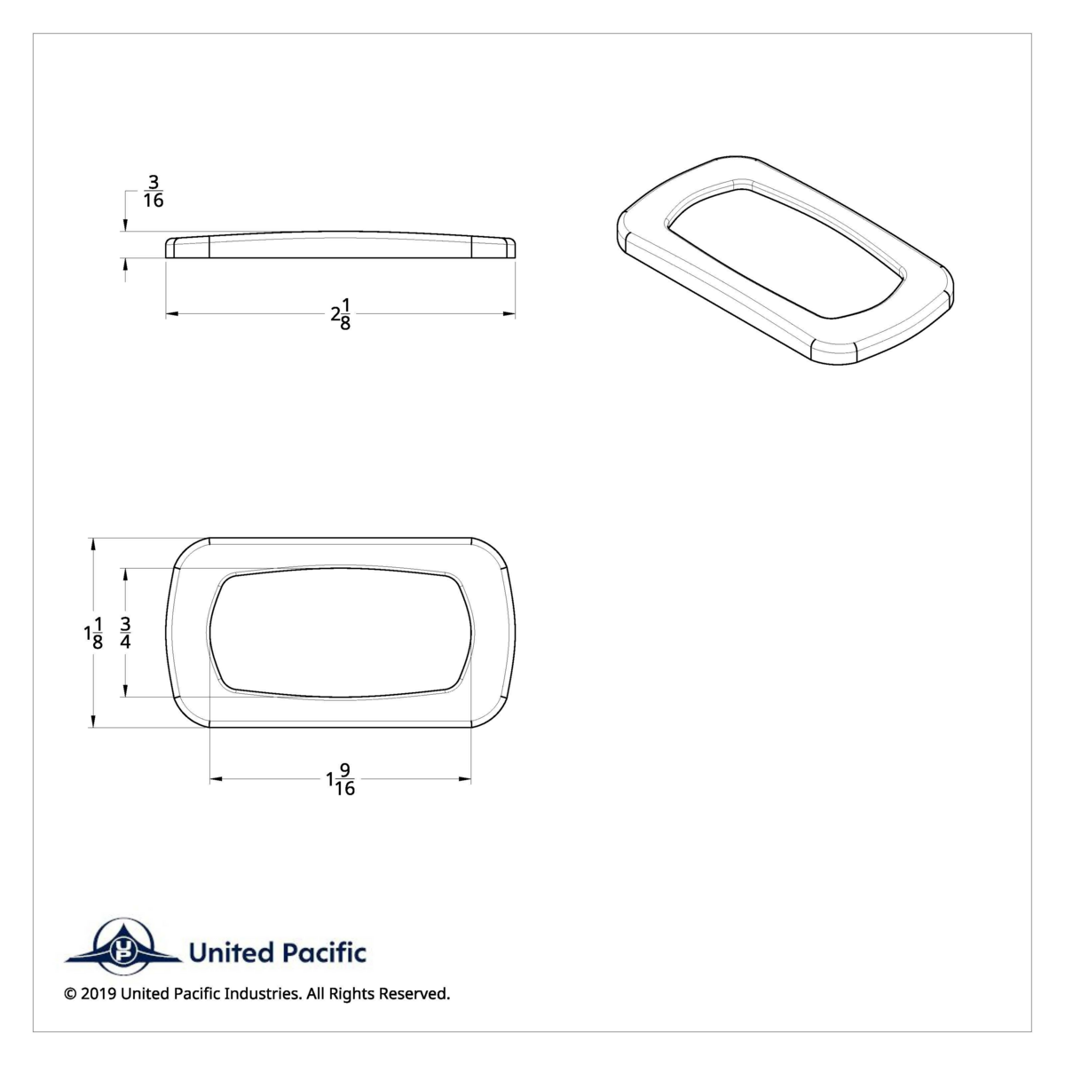 Chrome Mack Rocker Switch Trim (Card of 2)