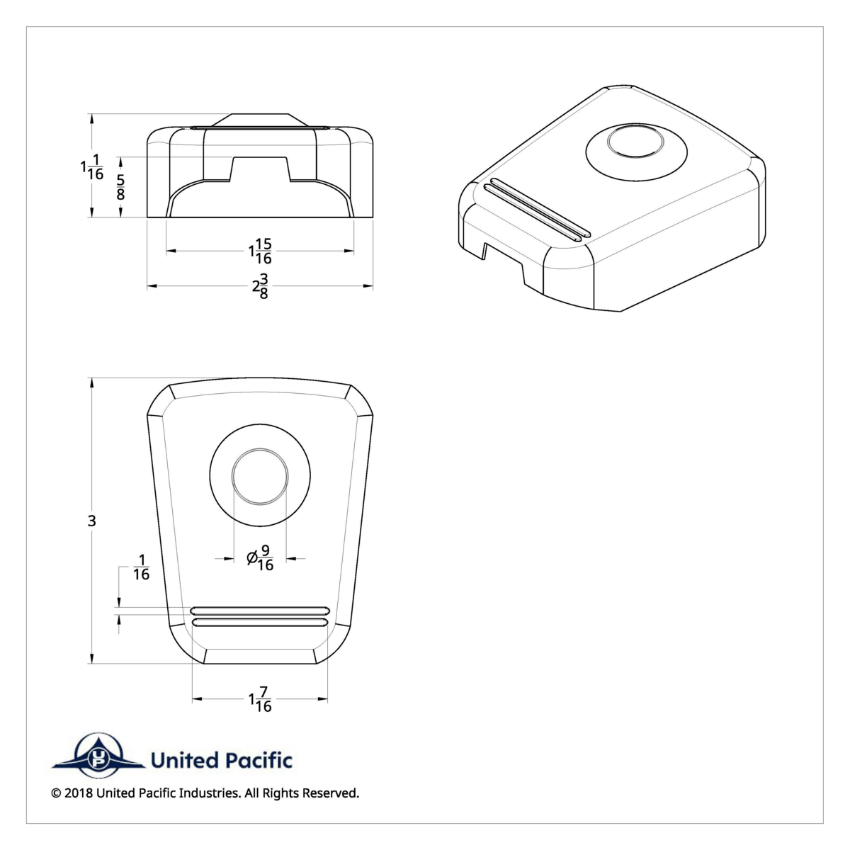 2006+ Peterbilt Diagnostic Plug Cover - Indented