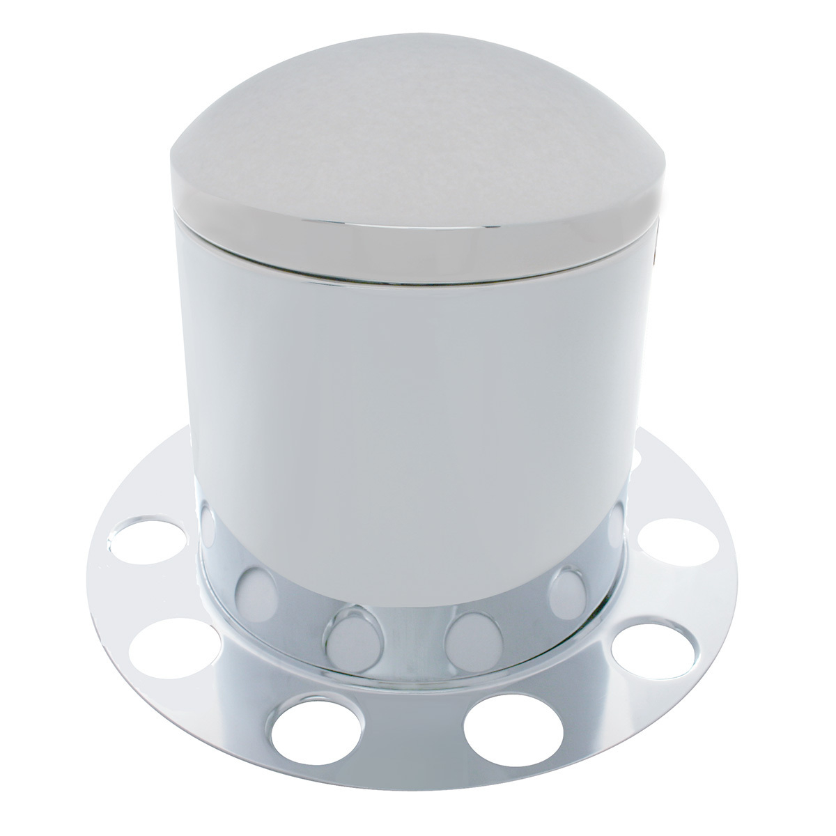 Chrome Dome Rear Axle Cover 3PC Kit For 1-1/2" Nut Cover - Aluminum Wheel