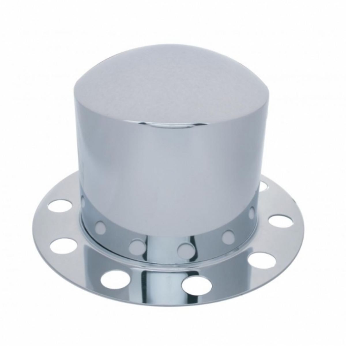 Stainless Dome Rear Axle Cover 2PC Kit For 33mm Nut Cover - Steel/Aluminum Wheel