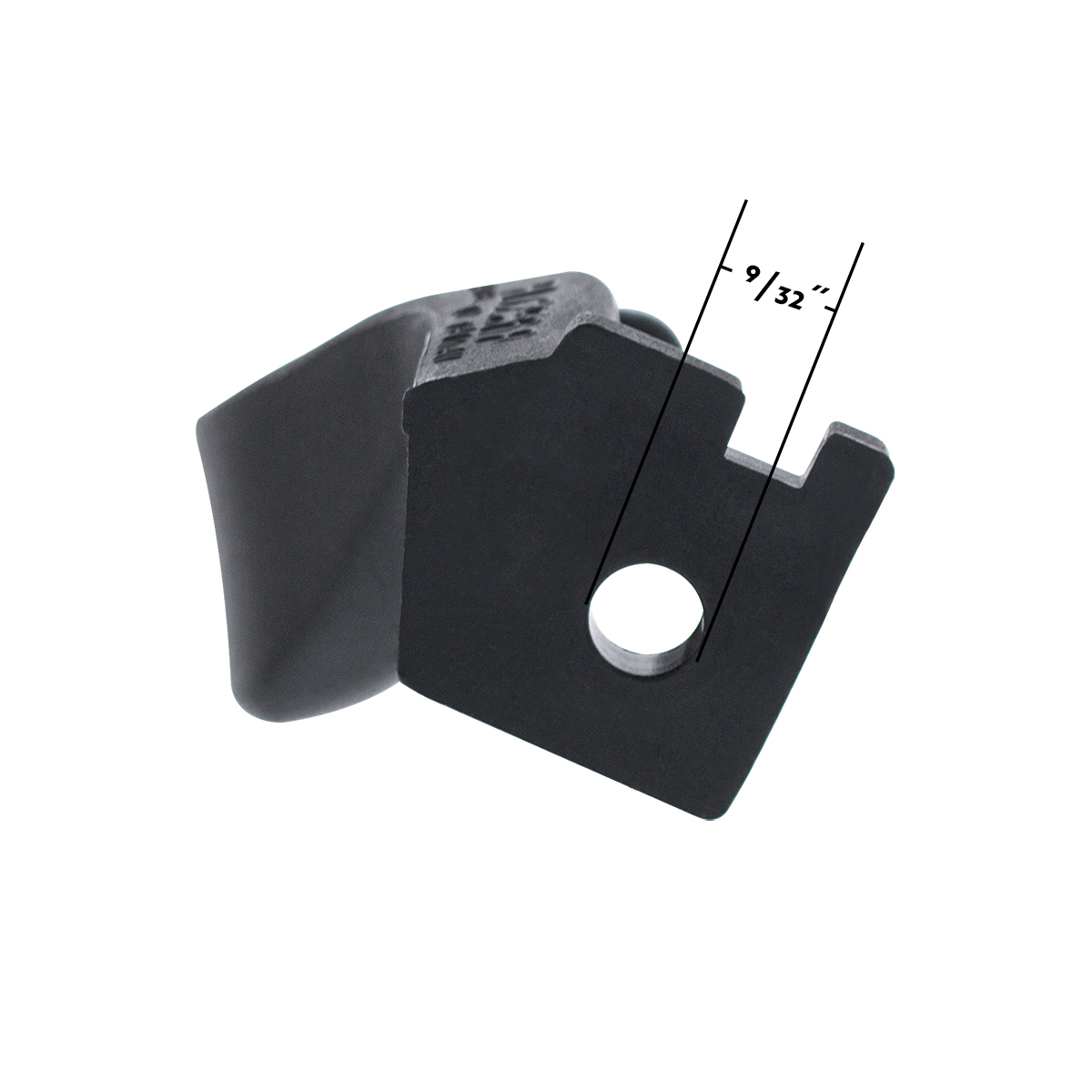 Black Plastic Interior Door Handle For 1987-96 Ford Bronco & Truck - L/H
