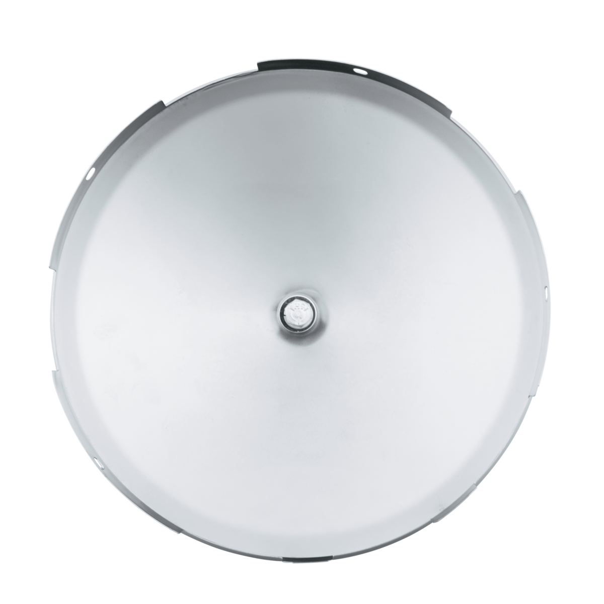 Universal Chrome Front Hubcap With Gun Cylinder Spinner - 7/16" Lip