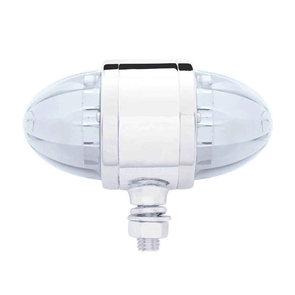 34 LED Watermelon Double Face Light W/Chrome Housing - Red LED/Clear Lens