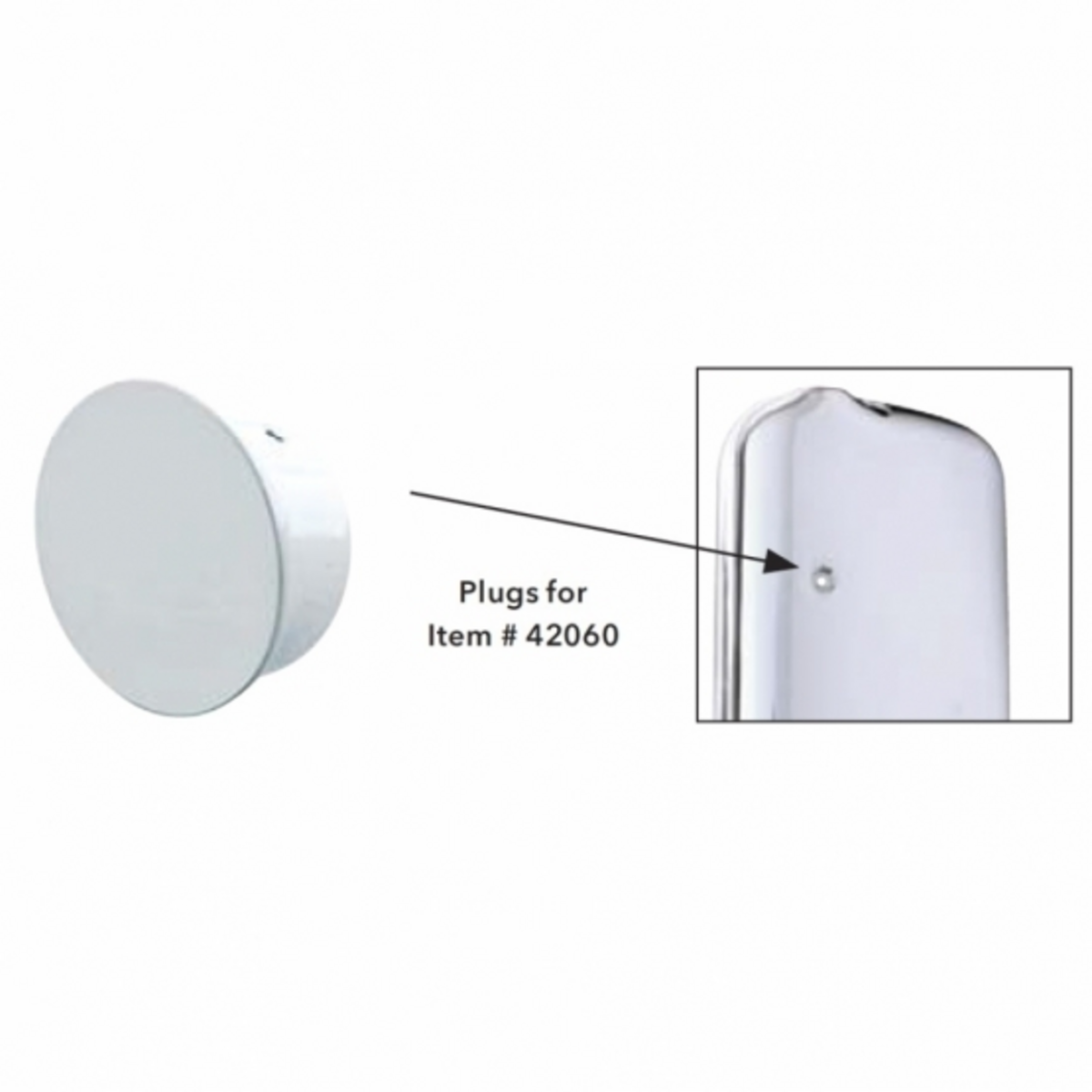 Chrome Mirror Cover Plugs For 2005+ Freightliner