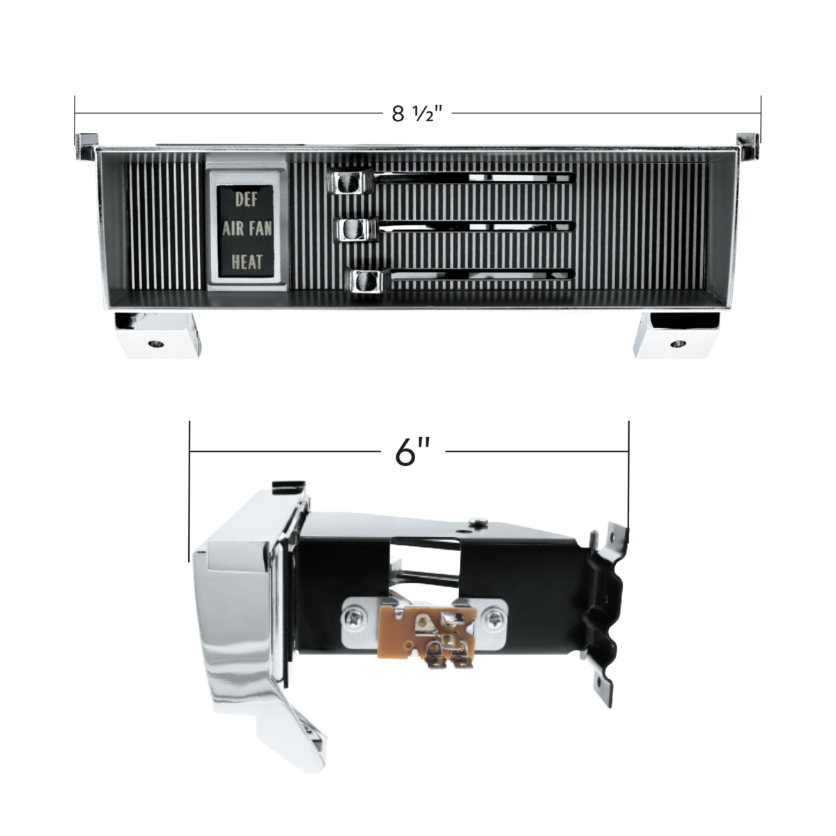 Heater Control Panel For 1967-1972 Chevrolet & GMC Trucks