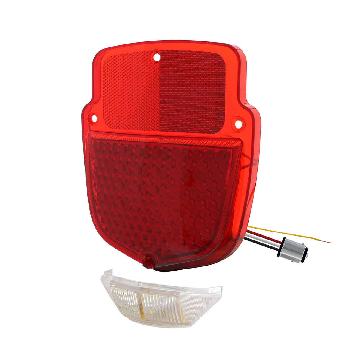 38 LED Sequential Tail Light With 12 LED License Plate Light For 1953-56 Ford Truck - L/H
