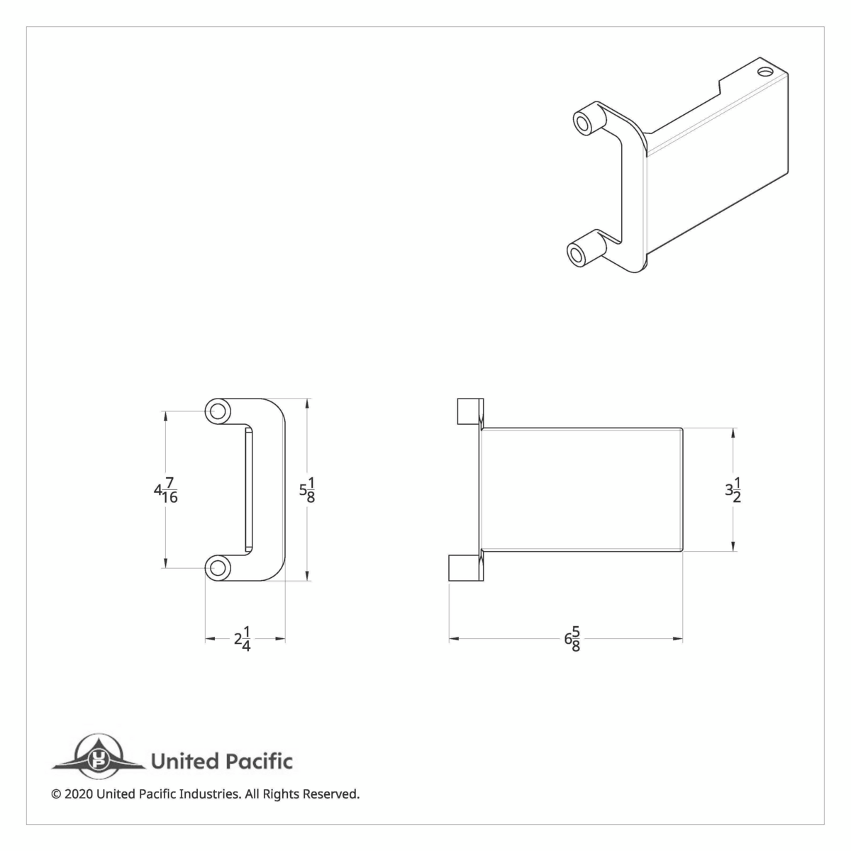 Light & CB Antenna Bracket For 2018-2026 Freightliner Cascadia - Driver
