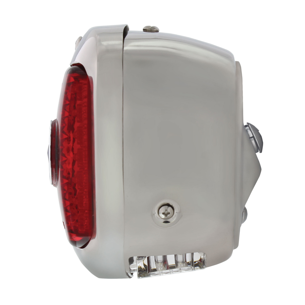 23 LED Tail Light Assembly With SS Housing & Blue Dot For 1937-38 Chevy Passenger Car - R/H