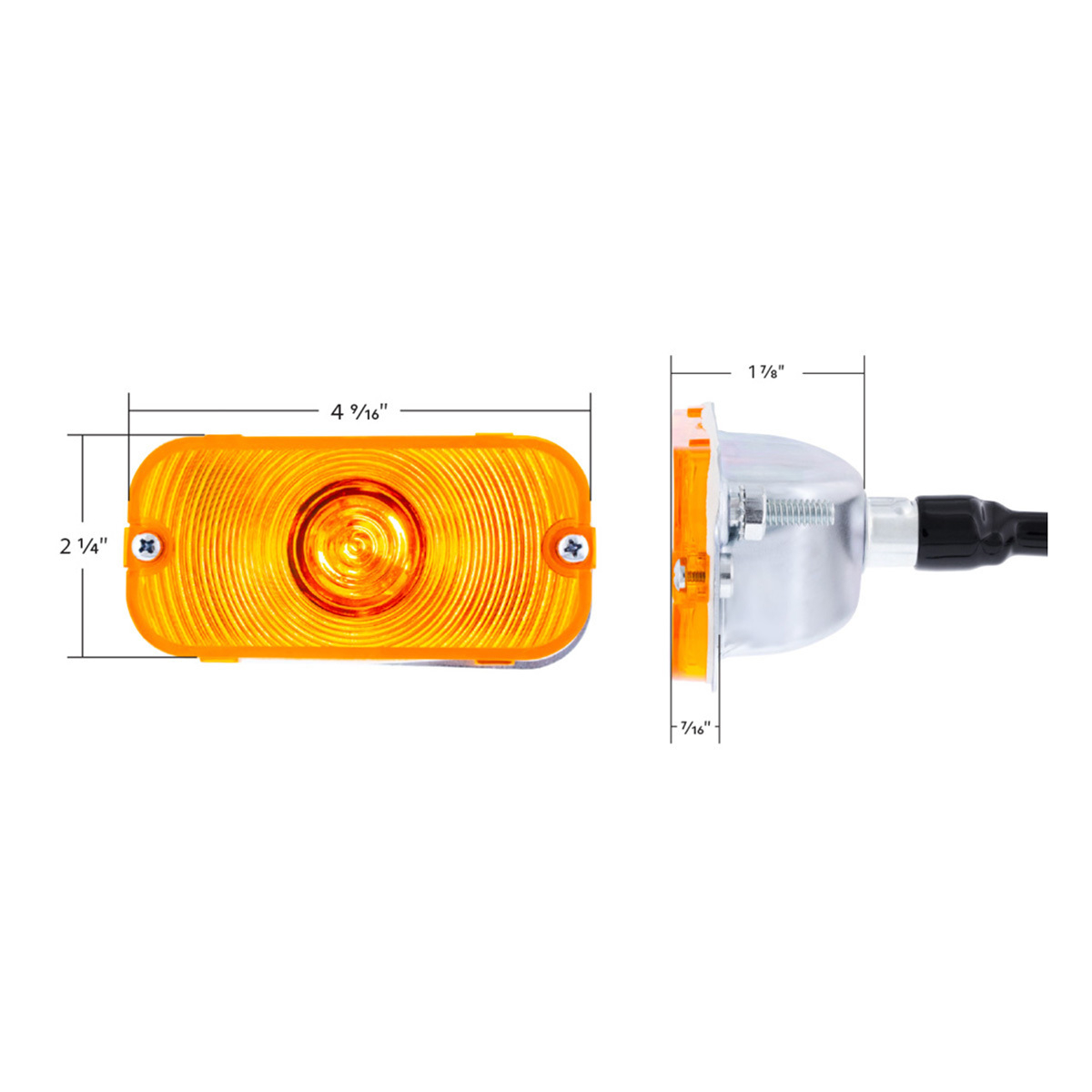 Parking Light For 1966-1968 Ford Bronco-Amber Lens