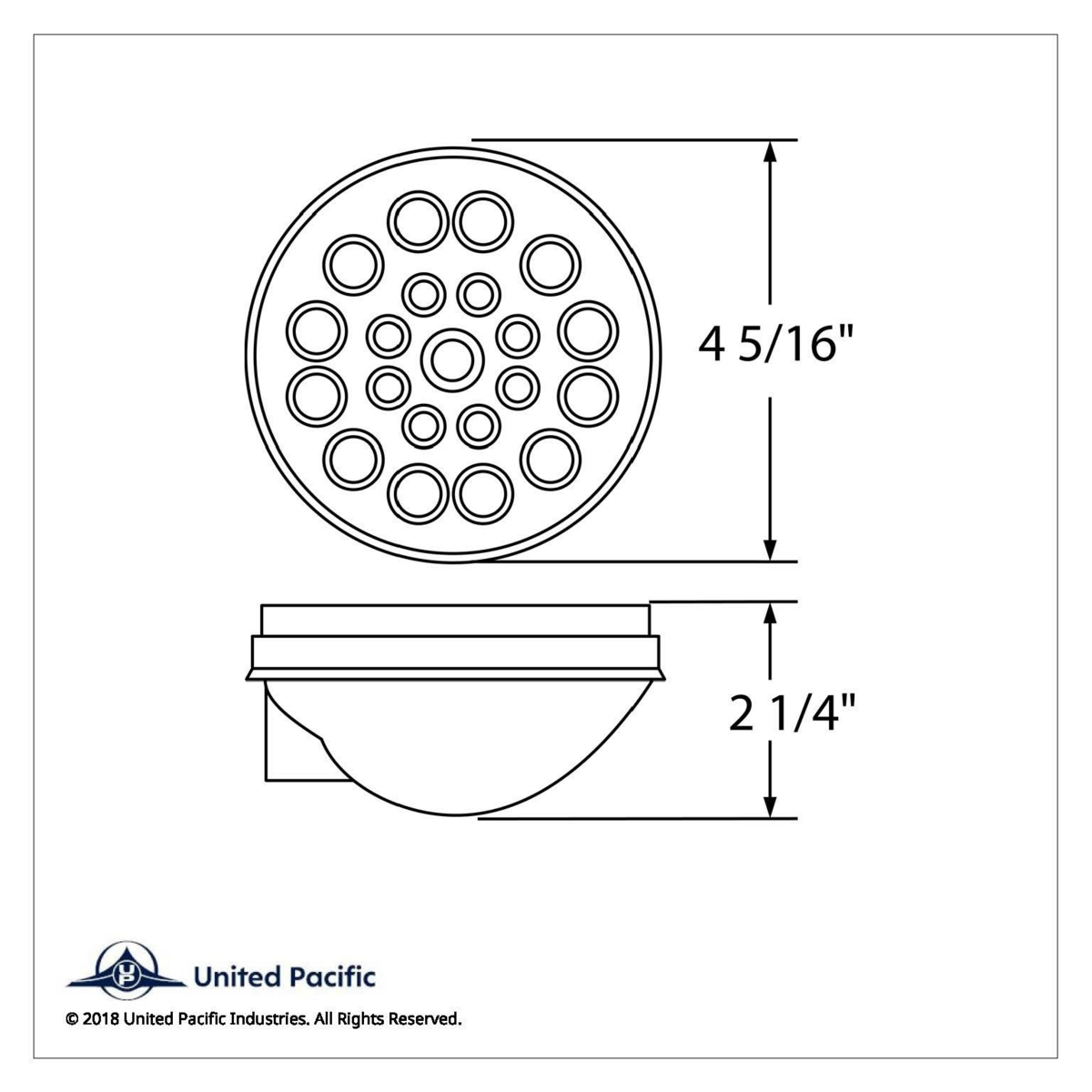 21 LED "Competition Series" 4" Round Light (Stop, Turn & Tail) - Red LED/Red Lens
