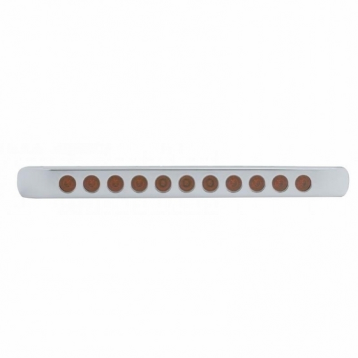 11 LED 17" Light Bar With Bezel (Stop, Turn & Tail) - Red LED/Red Lens