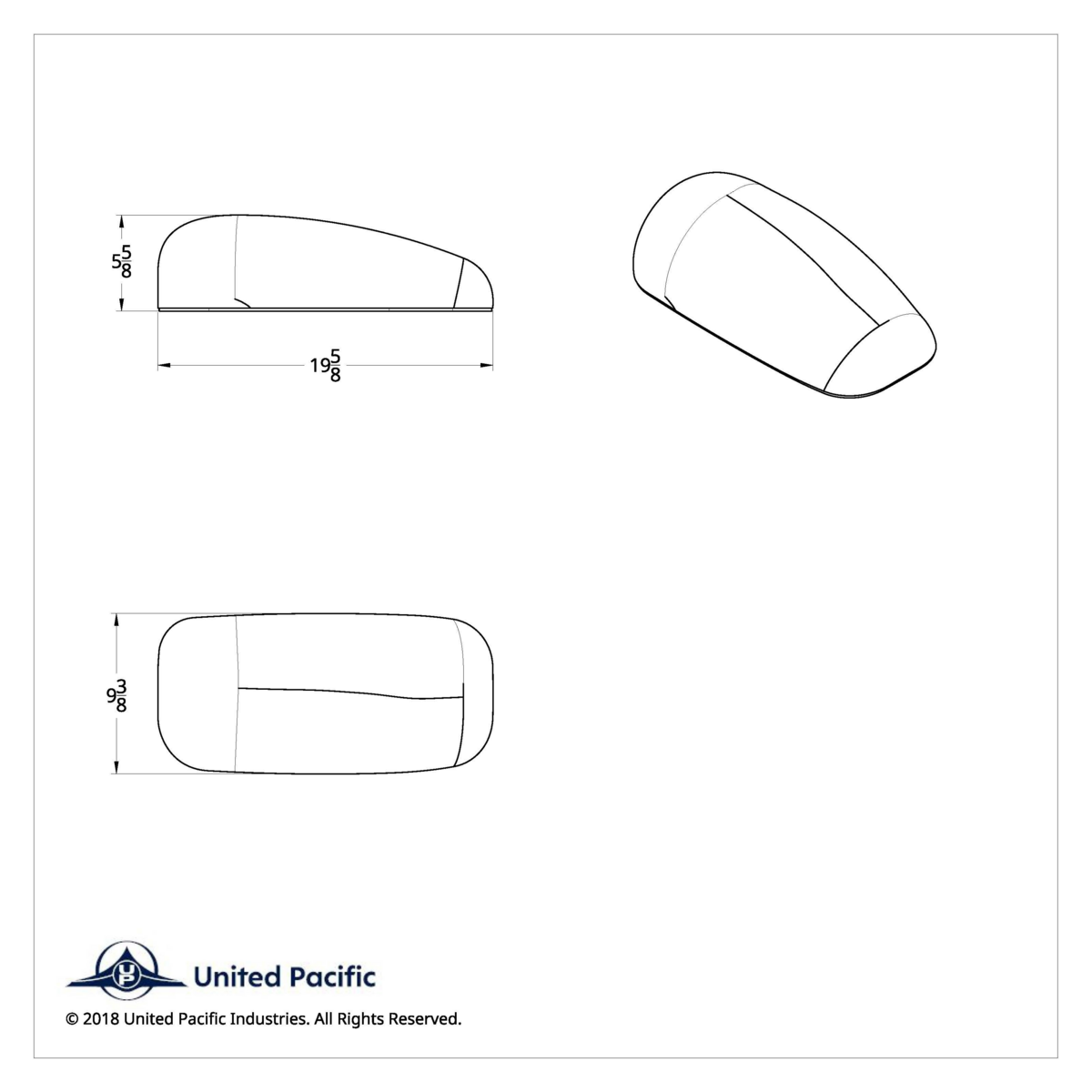 Chrome Mirror Cover For PB 387 (2000-2011), 587 (2012-2018), & KW T700 (2010-2016) - Driver