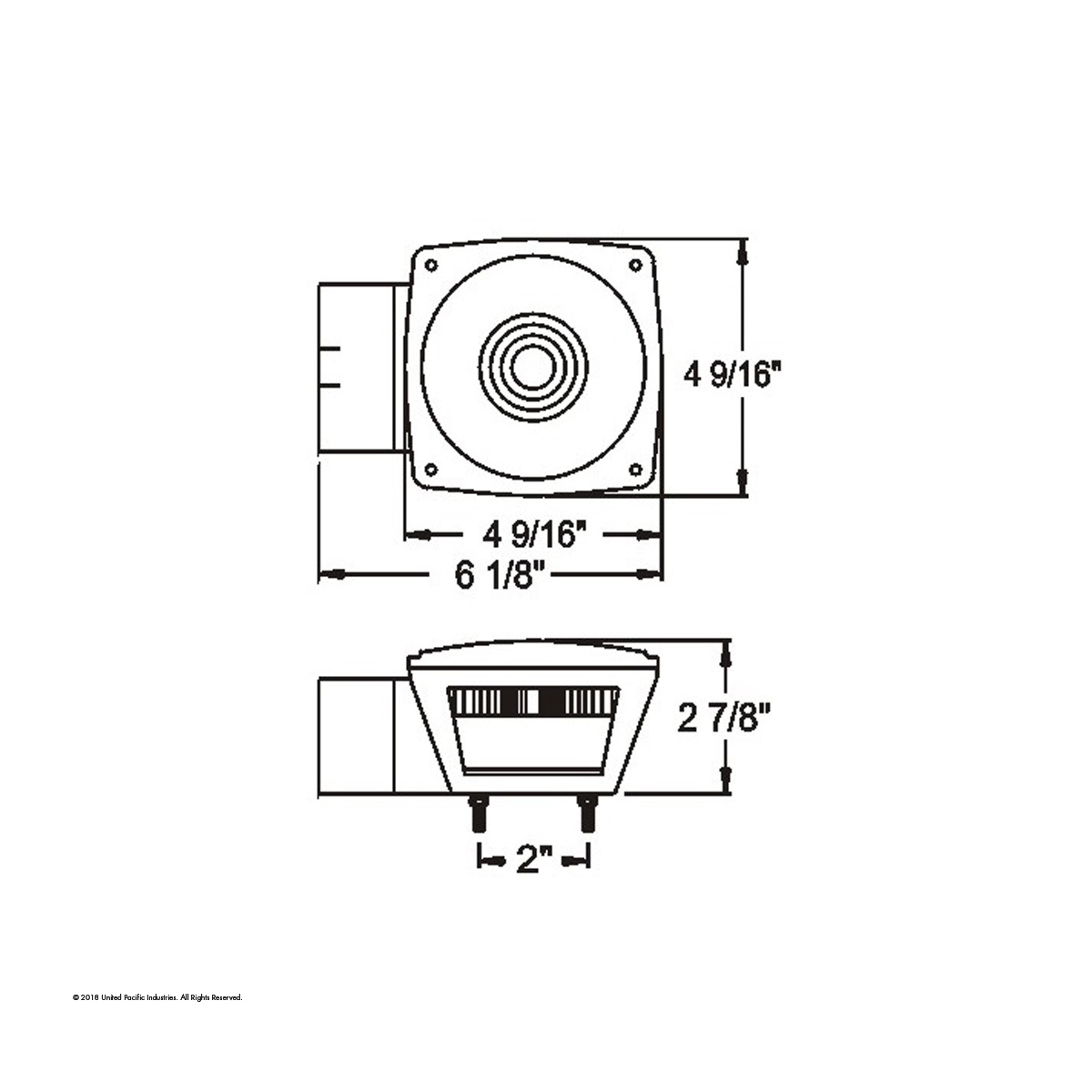 Over 80" Wide Combination Light Without License Light