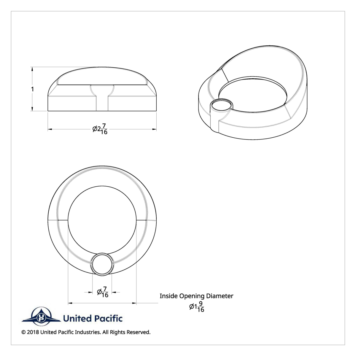 Universal Small Gauge Cover With Visor - Indented
