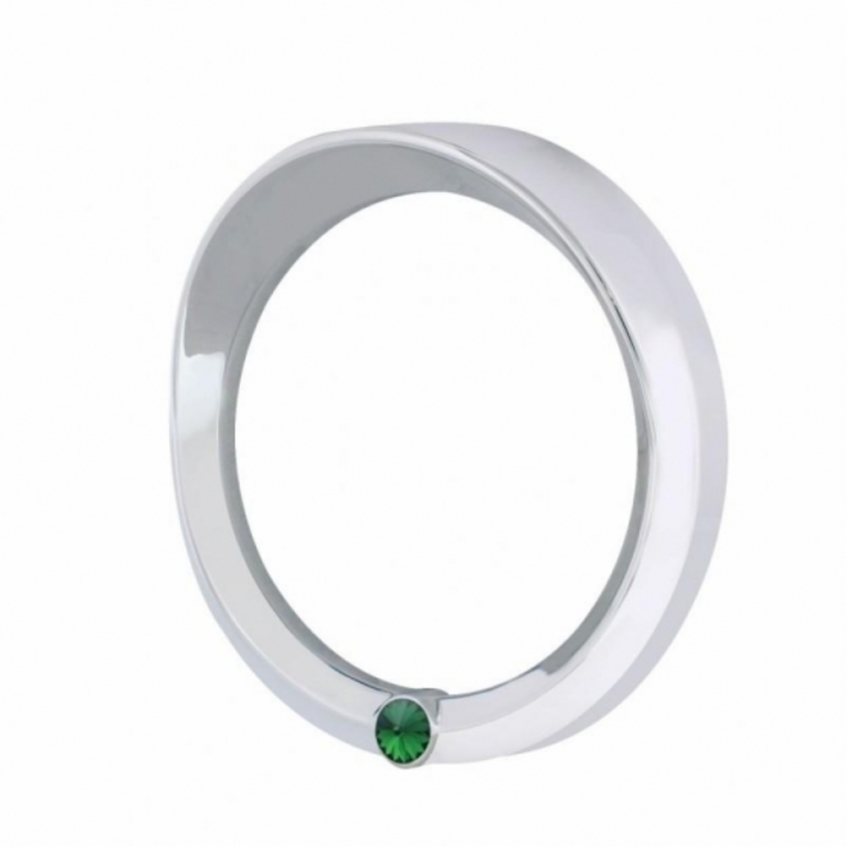 Signature Series Speed/Tachometer Gauge Cover With Visor For 2006+ Peterbilt -Green Crystal