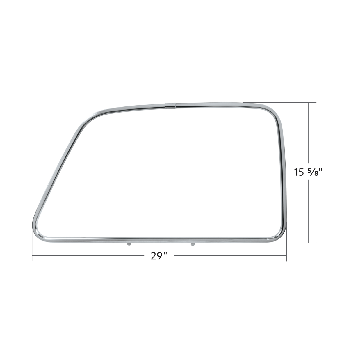 Chrome Plated Exterior Door Window Moldings For 1947-1955 Chevrolet & GMC 1st Series(Pair)