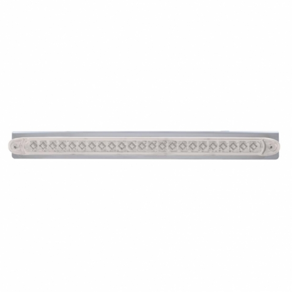 17-5/16" SS Reflector Light Bracket With 23 LED 17-1/4" Reflector Light Bar -Red LED/Clear Lens