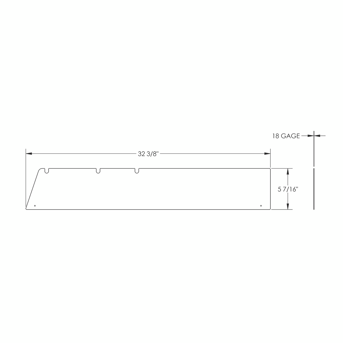 430 Stainless Steel 5" Chop Top Window Trim For 1998-2001 International 4700 (Pair)